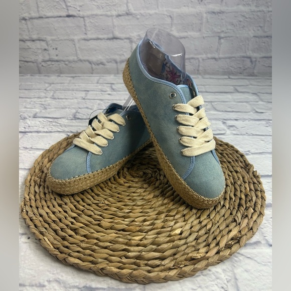 NWT Emu Australia “Ever Natural” Ladies Chambray Fashion Sneakers. Size 10. - Picture 2 of 12